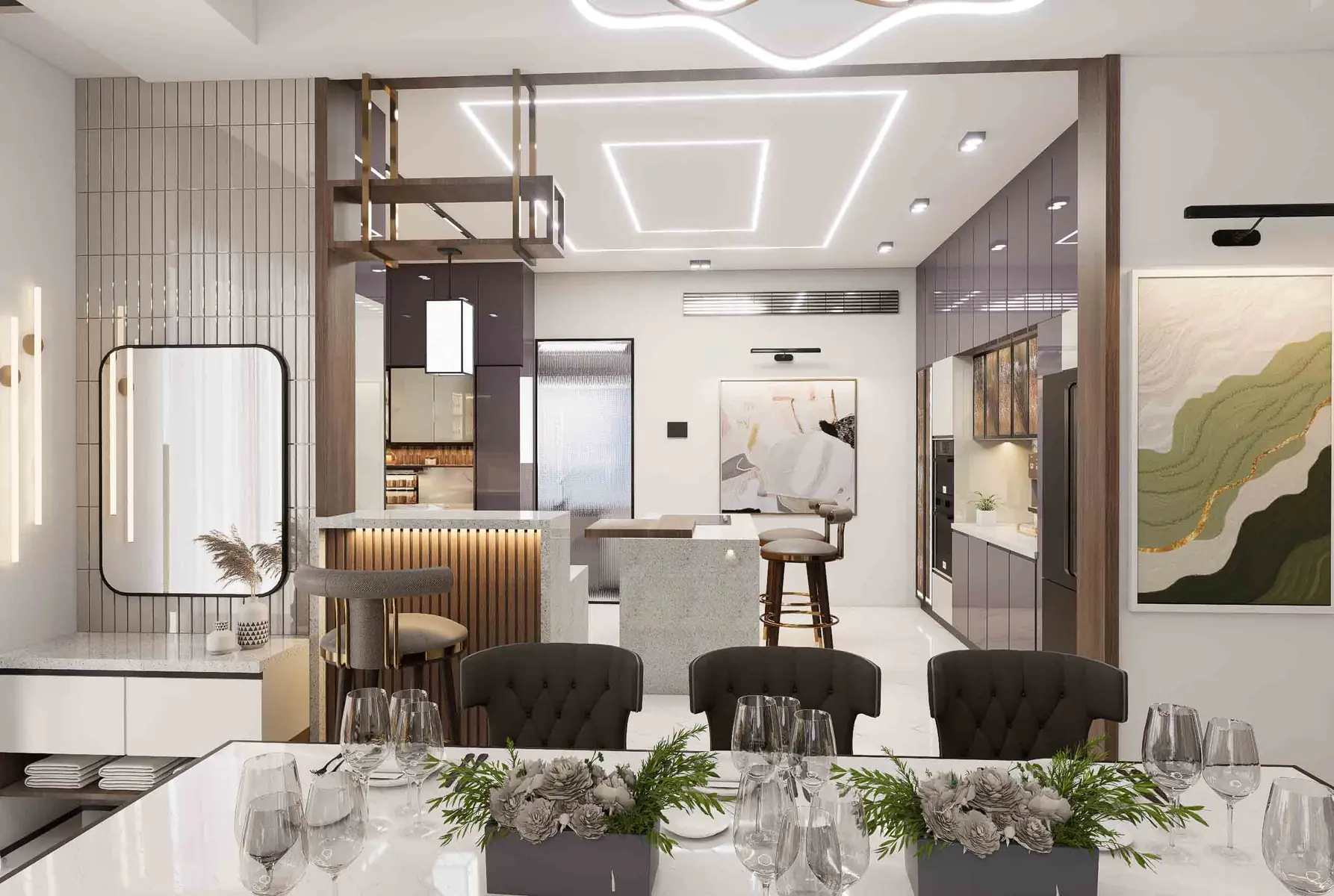 Luxury 3 BHK Interiors